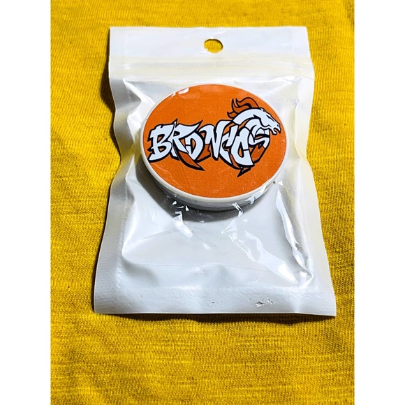 Broncos Font Football Pop Up Phone Accessory With Super Sticky Glue - Picture 5 of 5